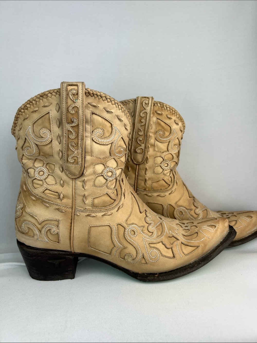 Lane Boots Robin Bone Leather Cowgirl Western Boots Women's Size 11 EUC
